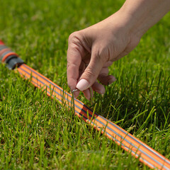 Шланг для капельного полива сочащийся однослойный Daewoo ПВХ (DWH 1115) - фото 6