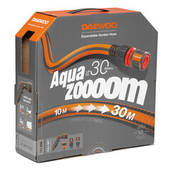 Шланг поливочный 1/2 30 м двухслойный Daewoo Aquazoom растягивающийся с коннектором и распылителем 4 режима (DWH 6105) - фото 8