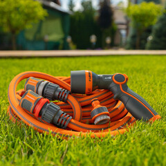 Шланг поливочный 1/2 30 м двухслойный Daewoo Aquazoom растягивающийся с коннектором и распылителем 4 режима (DWH 6105) - фото 2