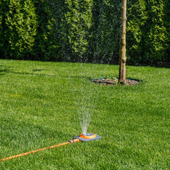 Дождеватель 1х1/2х5/8х3/4 Daewoo 8-Pattern Sprinkler пластиковый статический 8 режимов (DWS 1008) - фото 2