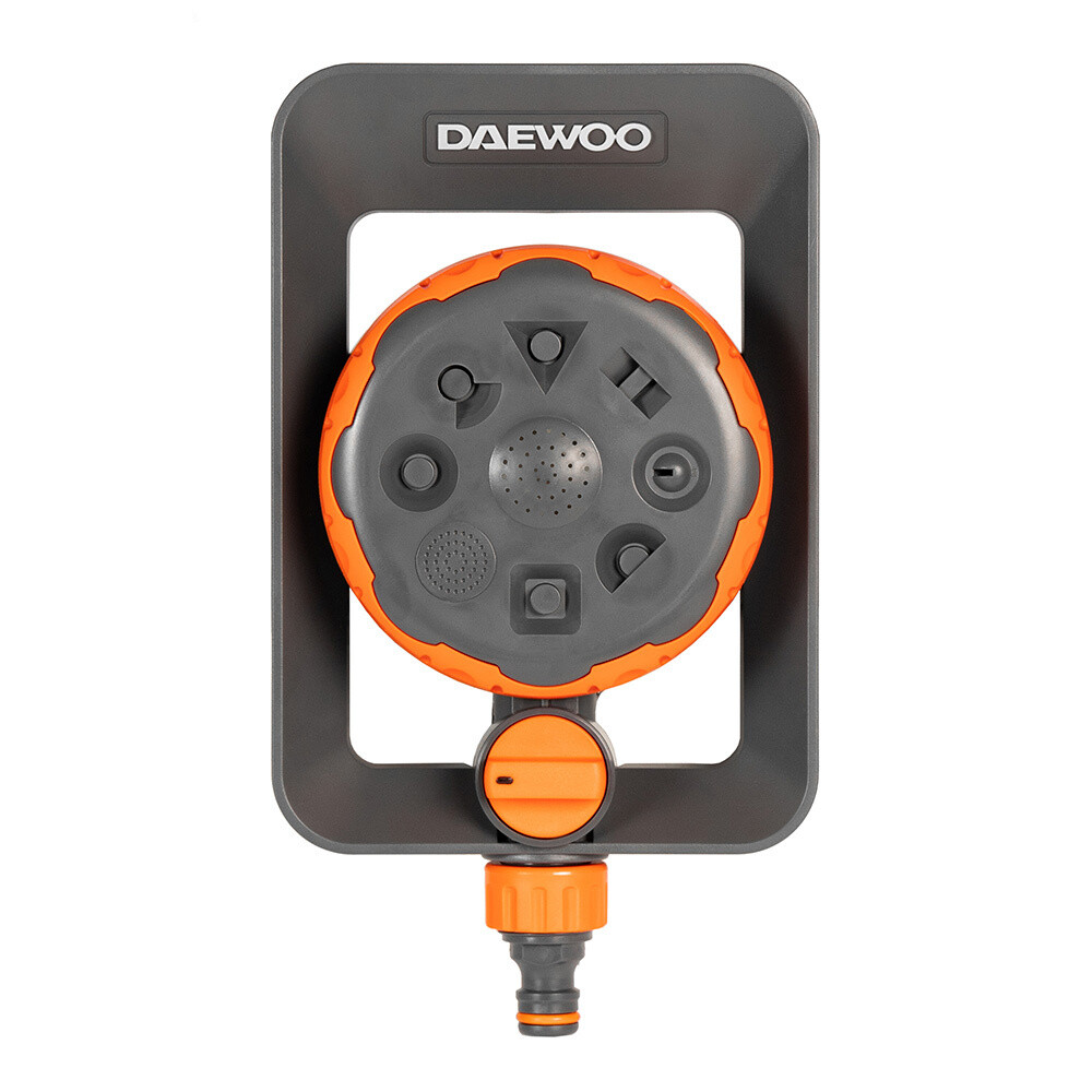 Изображение товара Дождеватель 1х1/2х5/8х3/4 Daewoo 8в1 пластиковый статический 8 режимов (DWS 1018)