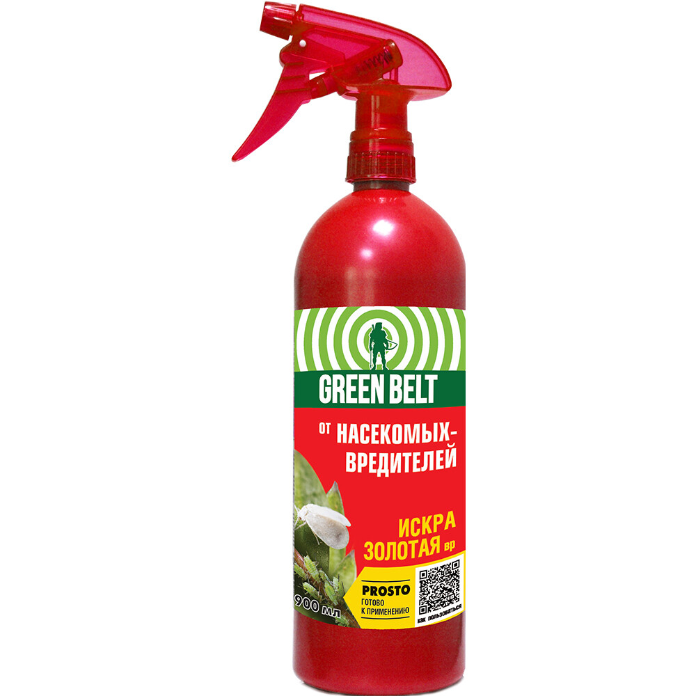 Изображение товара Средство для защиты от насекомых спрей Green Belt Искра Золотая Prosto 900 мл