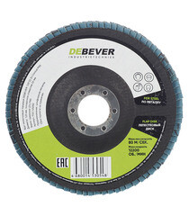 Круг лепестковый торцевой по металлу/древесине Debever 125х22,2 мм P60 конический (FDC125Z60/548) - фото 1