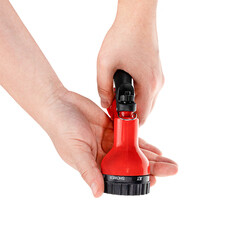 Шланг поливочный 1/2-3/4 15 м двухслойный MasterProf растягивающийся с коннектором и распылителем 5 режимов (ДС.070851) - фото 4