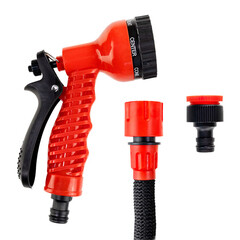 Шланг поливочный 1/2-3/4 25 м двухслойный MasterProf растягивающийся с коннектором и распылителем 5 режимов (ДС.071770) - фото 9