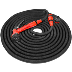 Шланг поливочный 1/2-3/4 25 м двухслойный MasterProf растягивающийся с коннектором и распылителем 5 режимов (ДС.071770) - фото 3