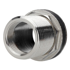 Штуцер для врезки в бочку 1 для бака MasterProf латунный с прокладкой (ДС.020010) - фото 2