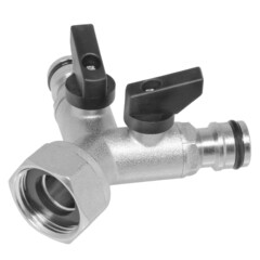 Распределитель с 2 коннекторами 3/4 для поливочного шланга MasterProf латунный (ДС.071471) - фото 1