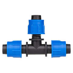 Соединитель для капельной трубки тройник 16 мм зажимной MasterProf пластиковый (ДС.060089)