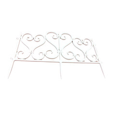 Забор декоративный Standartpark Ажурный 0,23х0,5 м 0,83 кг сборный белый