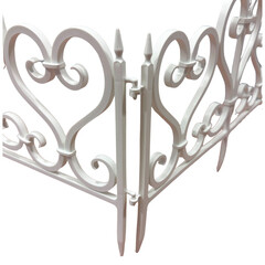 Забор декоративный Standartpark Ажурный 0,23х0,5 м 0,83 кг сборный белый - фото 4