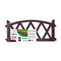 Забор декоративный Standartpark Арка 0,26х0,6 м 0,91 кг сборный коричневый - фото 3