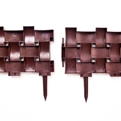 Забор декоративный Standartpark Плетенка 0,18х0,6 м 1,2 кг сборный коричневый - фото 5