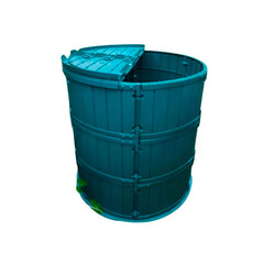 Компостер Standartpark Бочка 950 л пластиковый с крышкой и дном - фото 6