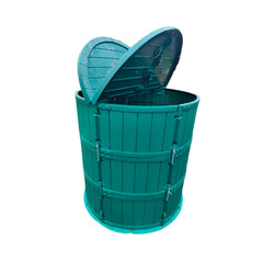 Компостер Standartpark Бочка 950 л пластиковый с крышкой и дном - фото 5