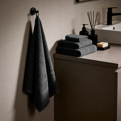 Полотенце махровое банное Lorikeet 100х150 см графит - фото 6