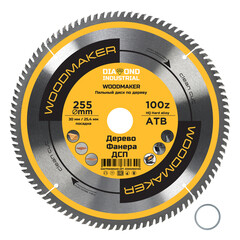 Диск пильный по дереву Diamond Industrial WoodMaker 255х30х2,6 мм 100 зубьев (DIDD255Z100) - фото 1
