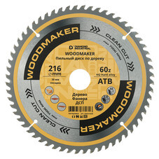 Диск пильный по дереву Diamond Industrial WoodMaker 216х30 мм 60 зубьев (DIDD216Z60)