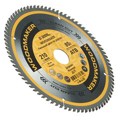 Диск пильный по дереву Diamond Industrial WoodMaker 210х30х2,2 мм 80 зубьев (DIDD210Z80) - фото 4