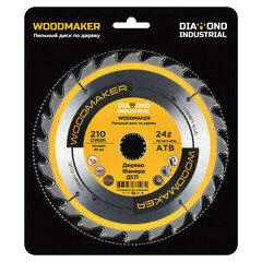 Диск пильный по дереву Diamond Industrial WoodMaker 210х30х2,2 мм 24 зуба (DIDD210Z24) - фото 3