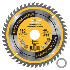 Диск пильный по дереву Diamond Industrial WoodMaker 190х30х2,2 мм 48 зубьев (DIDD190Z48) - фото 1
