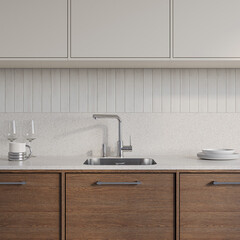 Мойка для кухни Omoikiri Omi 44,5х44,5х18 см врезная с сифоном сталь (4993494) - фото 4