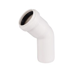 Изображение товара Отвод Ostendorf HTB d32 мм 45° пластиковый белый для внутренней канализации (559320)