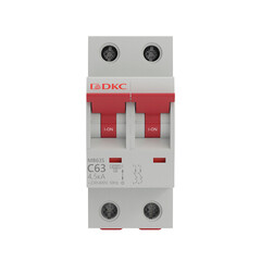 Автоматический выключатель модульный DKC Yon Max MD63S 2P 63А тип C 4,5 кА 400 В (MD63S-2PC63) - фото 1