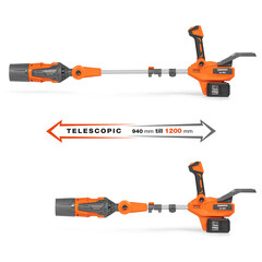 Воздуходувка аккумуляторная ручная Daewoo 21 В Li-Ion 2 АКБ и ЗУ (DABL 7042Li SET) - фото 10