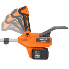 Воздуходувка аккумуляторная ручная Daewoo 21 В Li-Ion 2 АКБ и ЗУ (DABL 7042Li SET) - фото 8