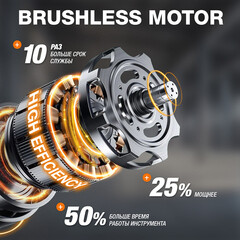 Воздуходувка аккумуляторная ручная Daewoo 21 В Li-Ion 2 АКБ и ЗУ (DABL 7042Li SET) - фото 4