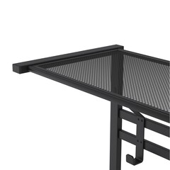 Вешалка настенная с полкой металлическая 9 крючков черная ЗМИ Торонто 22 - фото 2