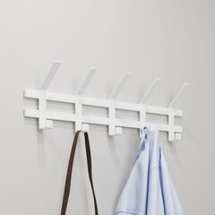 Вешалка настенная металлическая 5 крючков белая ЗМИ Торонто 5 - фото 4