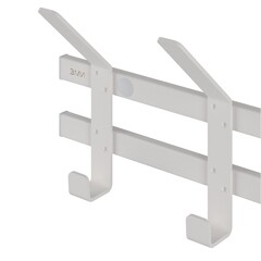 Вешалка настенная металлическая 5 крючков белая ЗМИ Торонто 5 - фото 2