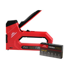 Степлер строительный для скоб Vertextools Pro (0043-07) 4 в 1 с регулировкой удара металлический - фото 4