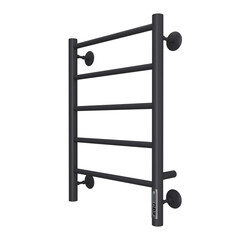 Полотенцесушитель электрический Вармо Ригель П5 600х400 мм 50 Вт с терморегулятором левый черный
