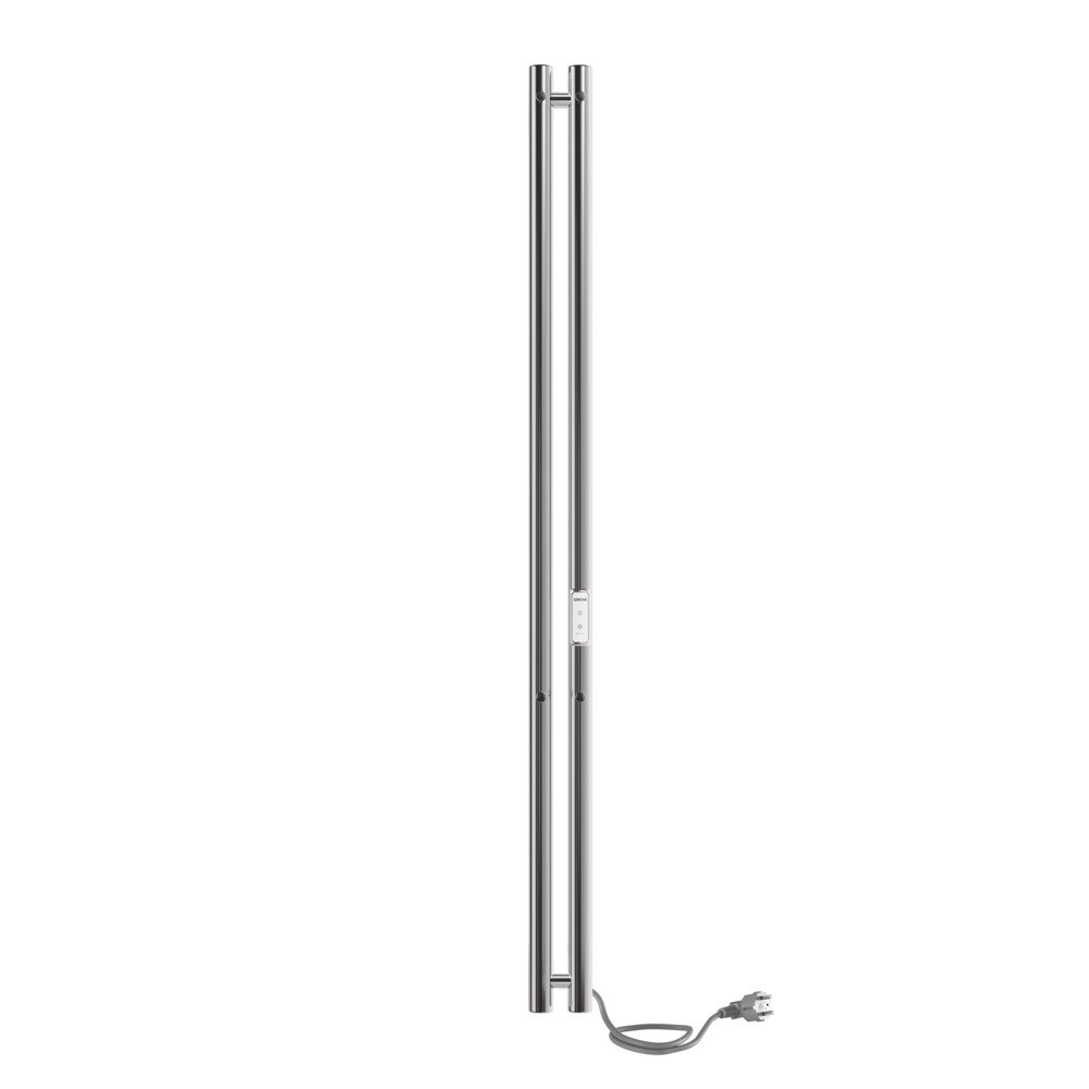 

Полотенцесушитель электрический Indigo Style 2 1200х80 мм 65 Вт с терморегулятором хром, Серебро