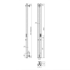 Полотенцесушитель электрический Indigo Style 2 1200х80 мм 65 Вт с терморегулятором хром - фото 2
