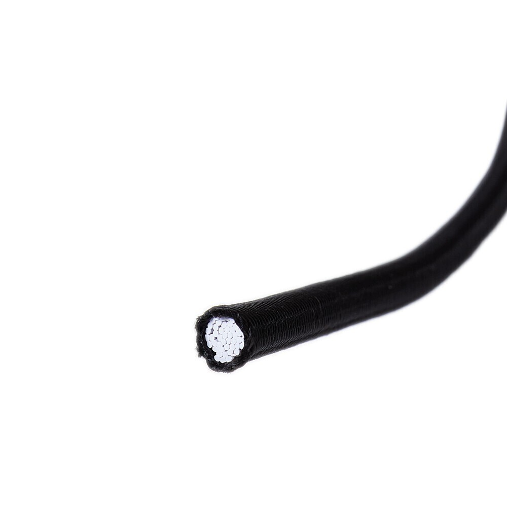 Шнур эластичный резиновый 24 пряди черный d8 мм 10 м МДС повышенной плотности