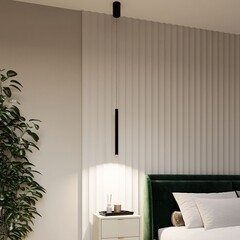 Светильник светодиодный подвесной Freya Telescope 3000К 3 Вт 1 кв.м черный IP20 (FR5168PL-L3B) - фото 2