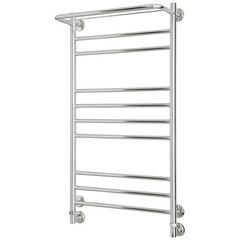 Полотенцесушитель водяной Сунержа ВСП-38 1000х500 мм лесенка с боковым подключением 500 мм с полкой хром - фото 1