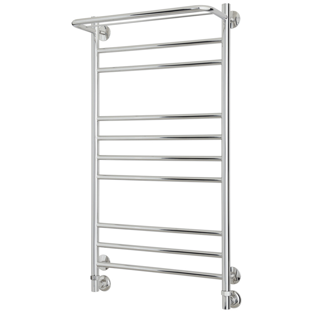 Полотенцесушитель водяной Сунержа ВСП-38 1000х500 мм лесенка с боковым подключением 500 мм с полкой хром