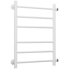 Полотенцесушитель водяной Сунержа ВПС-53ПБ 600х500 мм лесенка с боковым подключением 500 мм белый