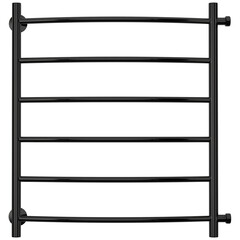 Полотенцесушитель водяной Сунержа ВСП-55 600х600 мм лесенка с боковым подключением 600 мм черный - фото 2