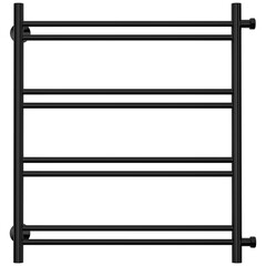 Полотенцесушитель водяной Сунержа ВСП-54 600х600 мм лесенка с боковым подключением 600 мм черный - фото 3