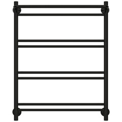 Полотенцесушитель водяной Сунержа ВСП-51П 800х600 мм лесенка с полкой черный - фото 2