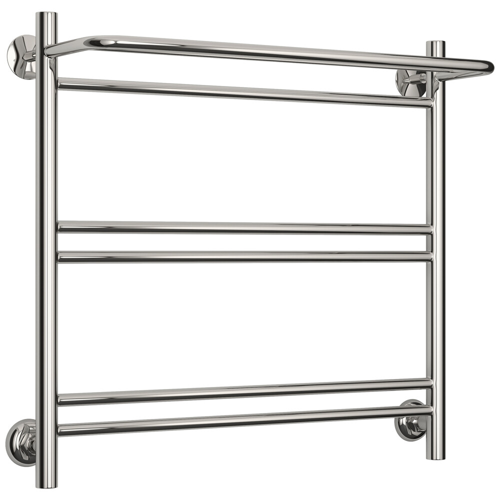 Полотенцесушитель водяной Сунержа ВСП-51П 600х600 мм лесенка с полкой хром