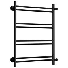 Полотенцесушитель водяной Сунержа ВПС-54ПБ 600х500 мм лесенка с боковым подключением 500 мм черный