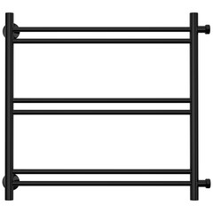 Полотенцесушитель водяной Сунержа ВСП-54ПБ 500х600 мм лесенка с боковым подключением 600 мм черный - фото 3