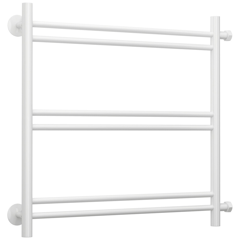 Полотенцесушитель водяной Сунержа ВСП-54Б 500х600 мм лесенка с боковым подключением 600 мм белый